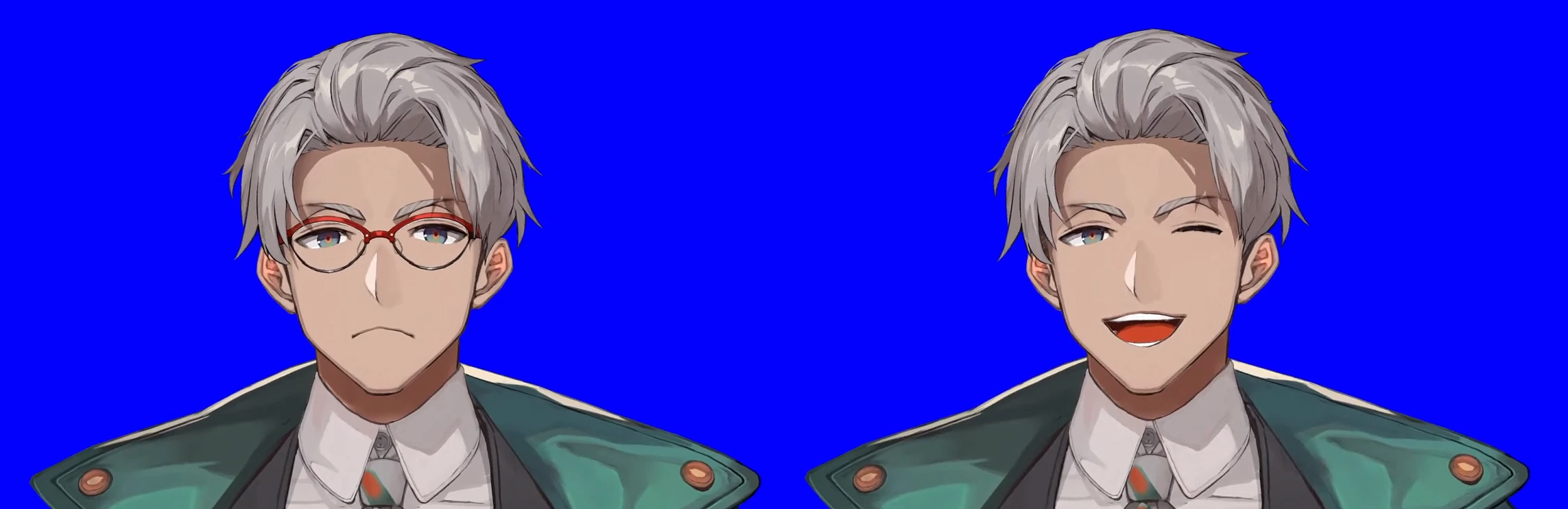 Second hairstyle and no glasses