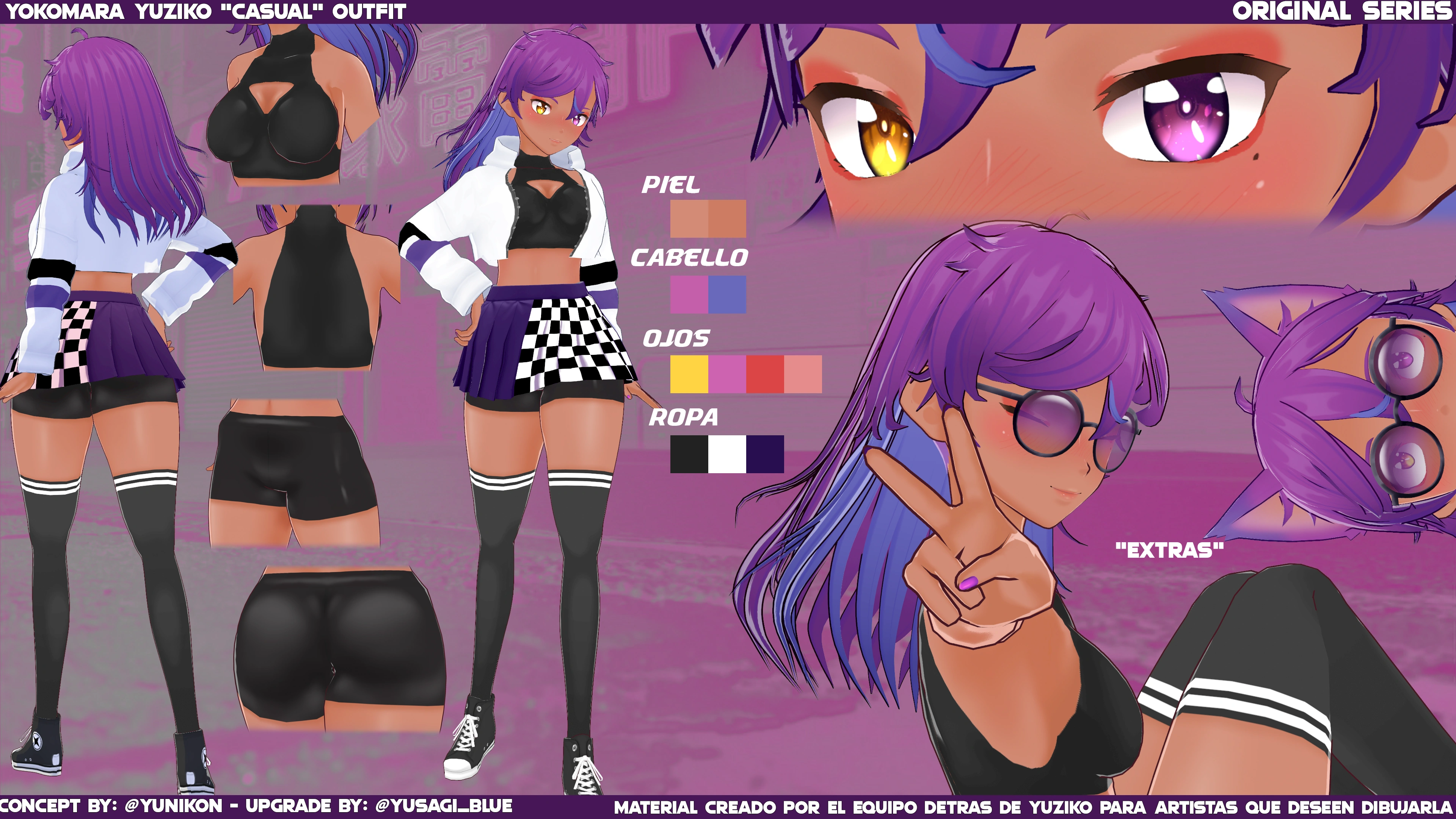 Yuziko's Official 3D Reference