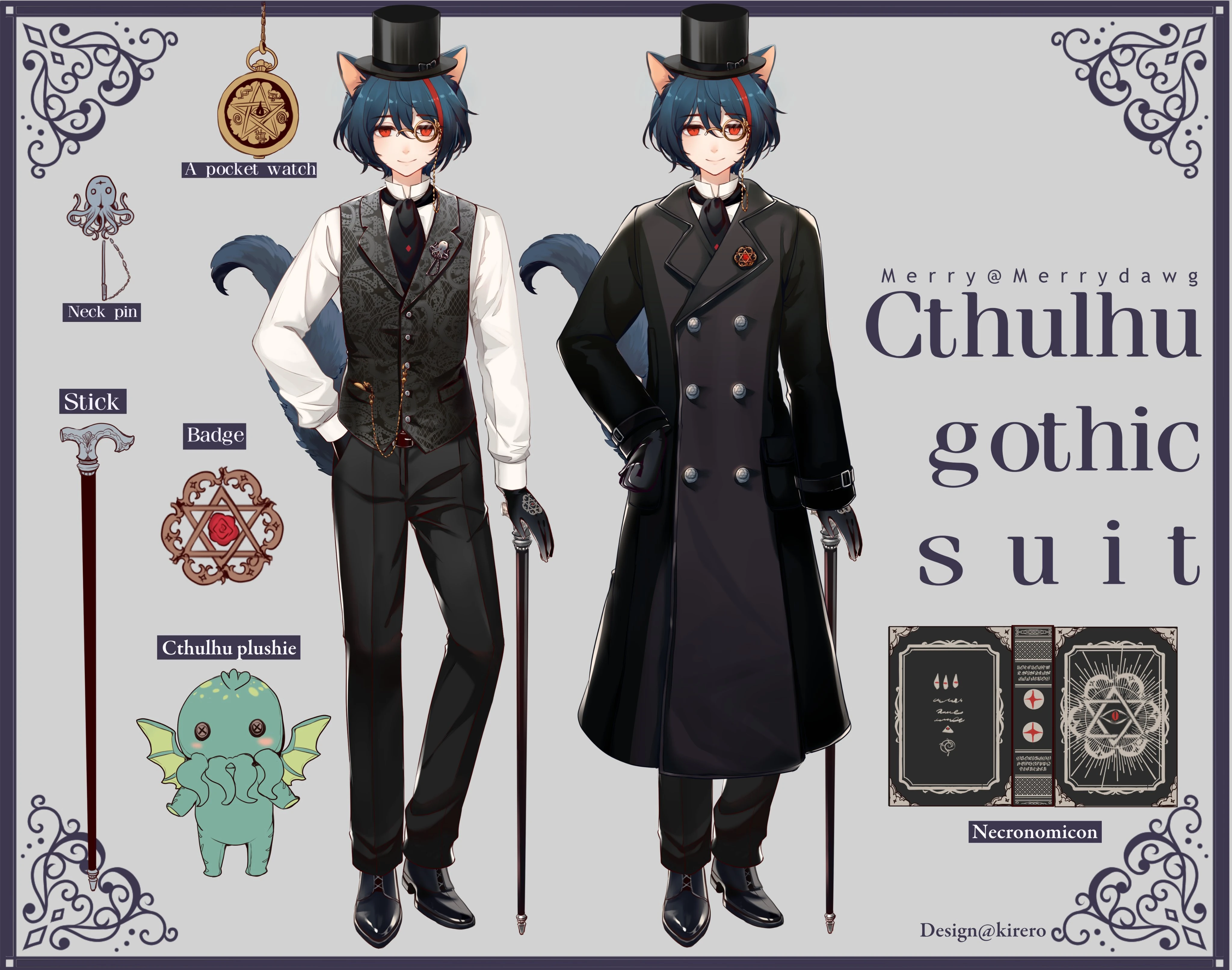 Cthulhu Gothic Suit (Reference Sheet)