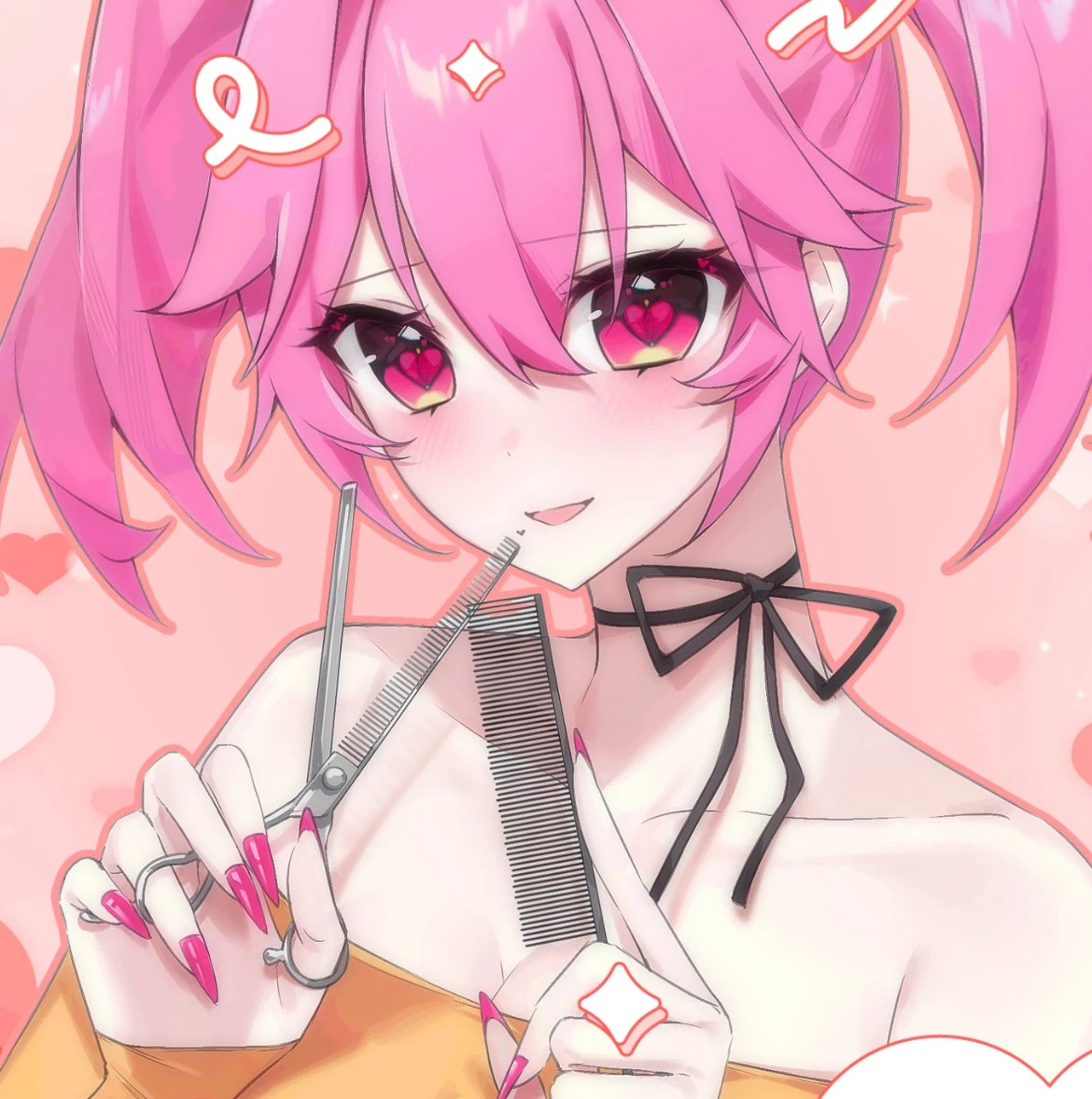 Ashie going to give you a haircut<br>by her mama (是七里啊)