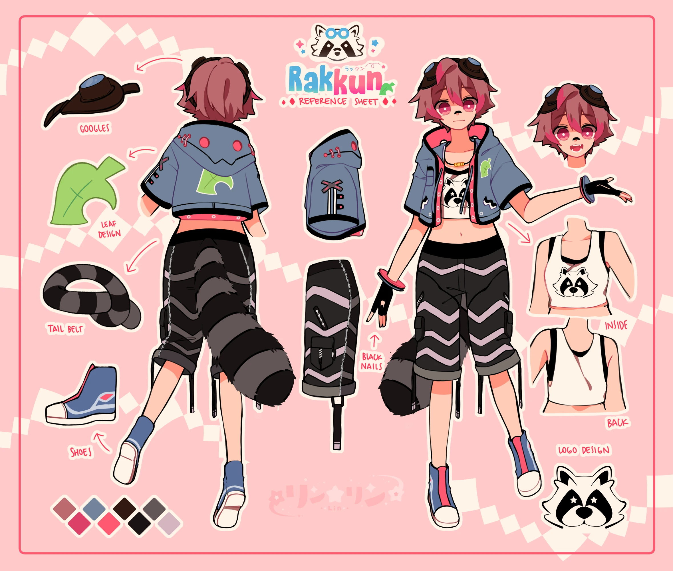 Reference sheet pt.2<br>by [https://twitter.com/linkaimane Lin Kaimane]