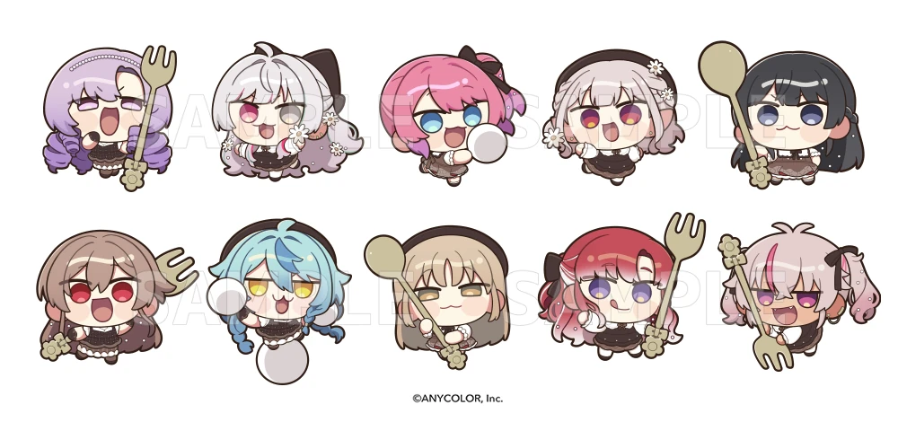 NIJISANJI 8th with cake!<br>Melty Chocolat Chibis by Suzuki