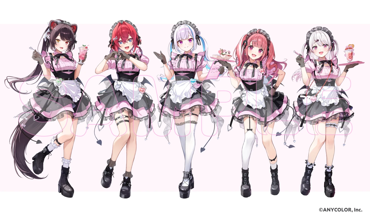 NIJISANJI x Cafe Cutemare Collaboration Illustration by Nakamura