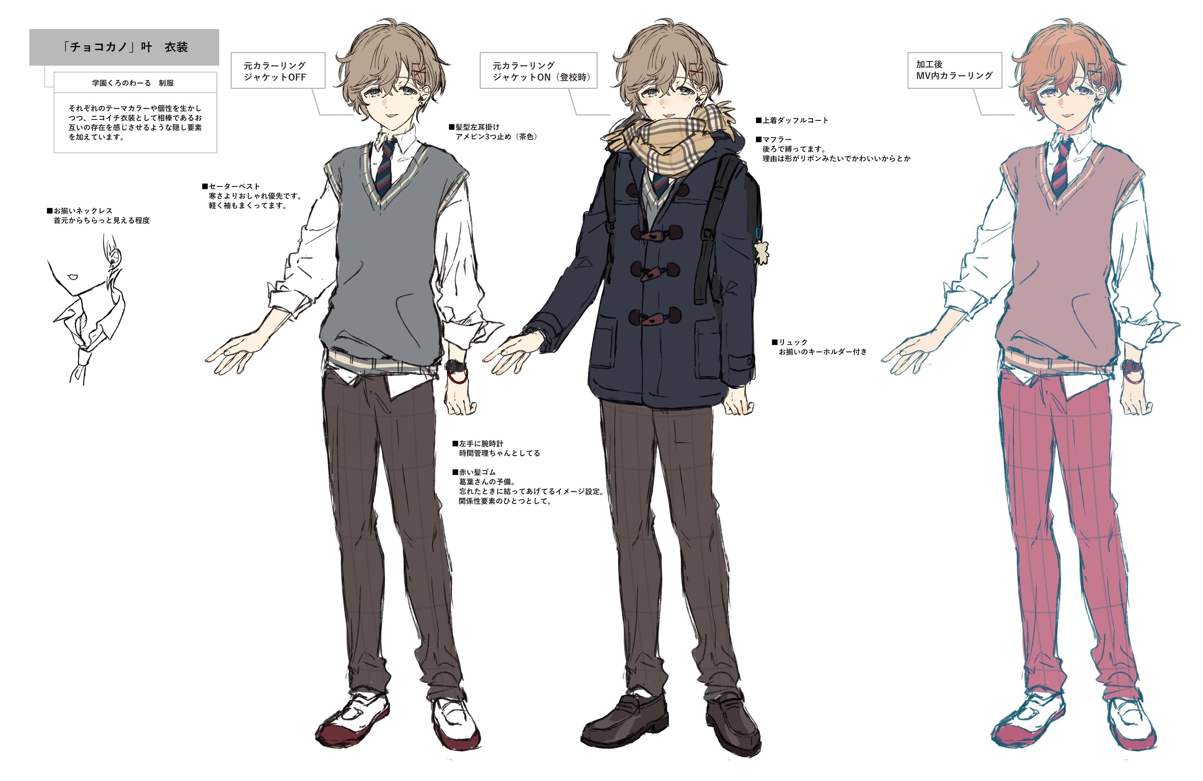 HoneyWorks medley Costume Design<br>by Mikkun
