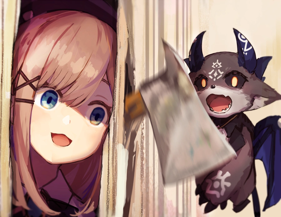 DebiLulu "The Shining" Parody Illustration<br>by Maki Hitsuji