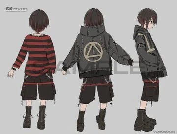 Grunge Punk Style Outfit Reference Sheet