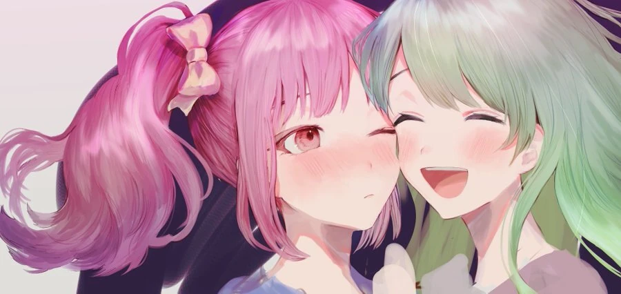 Morinaka Kazaki and Achikita Chinami<br>by Kito