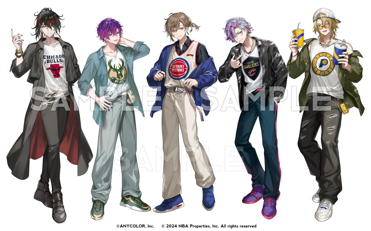 NBA x NIJISANJI Illustration by 501