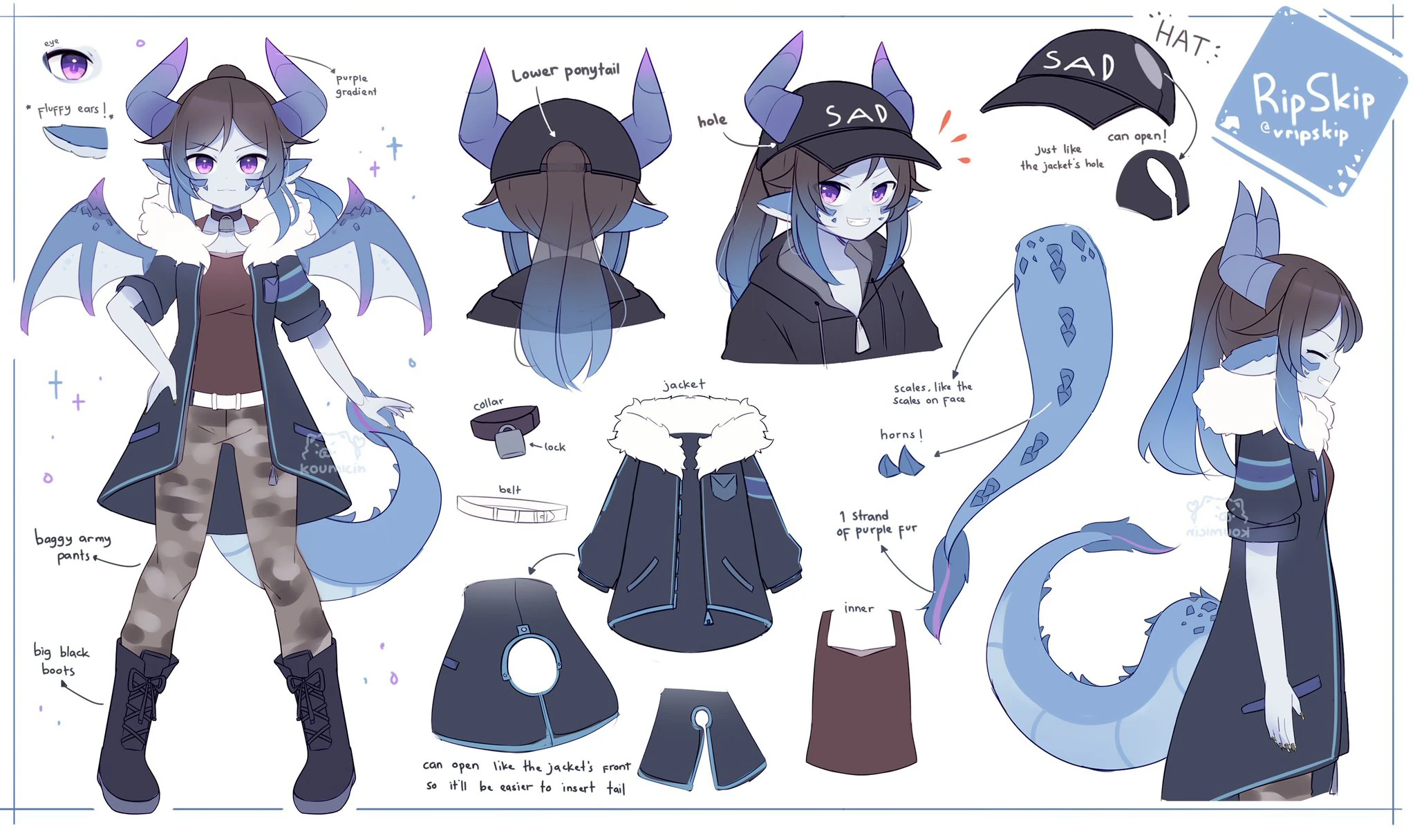 RipSkip's reference sheet<br>(by ellᶘ・ᴥ・ᶅ)