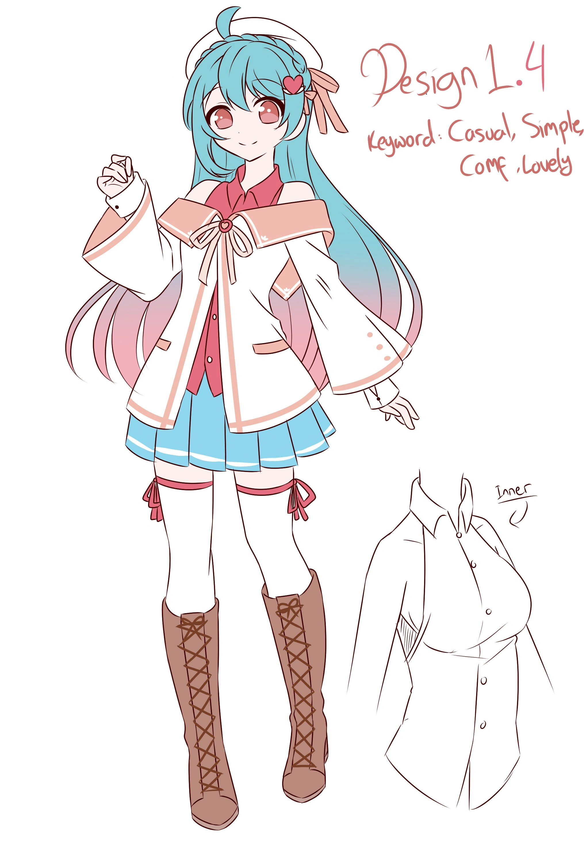 Evelyn V.3 character design