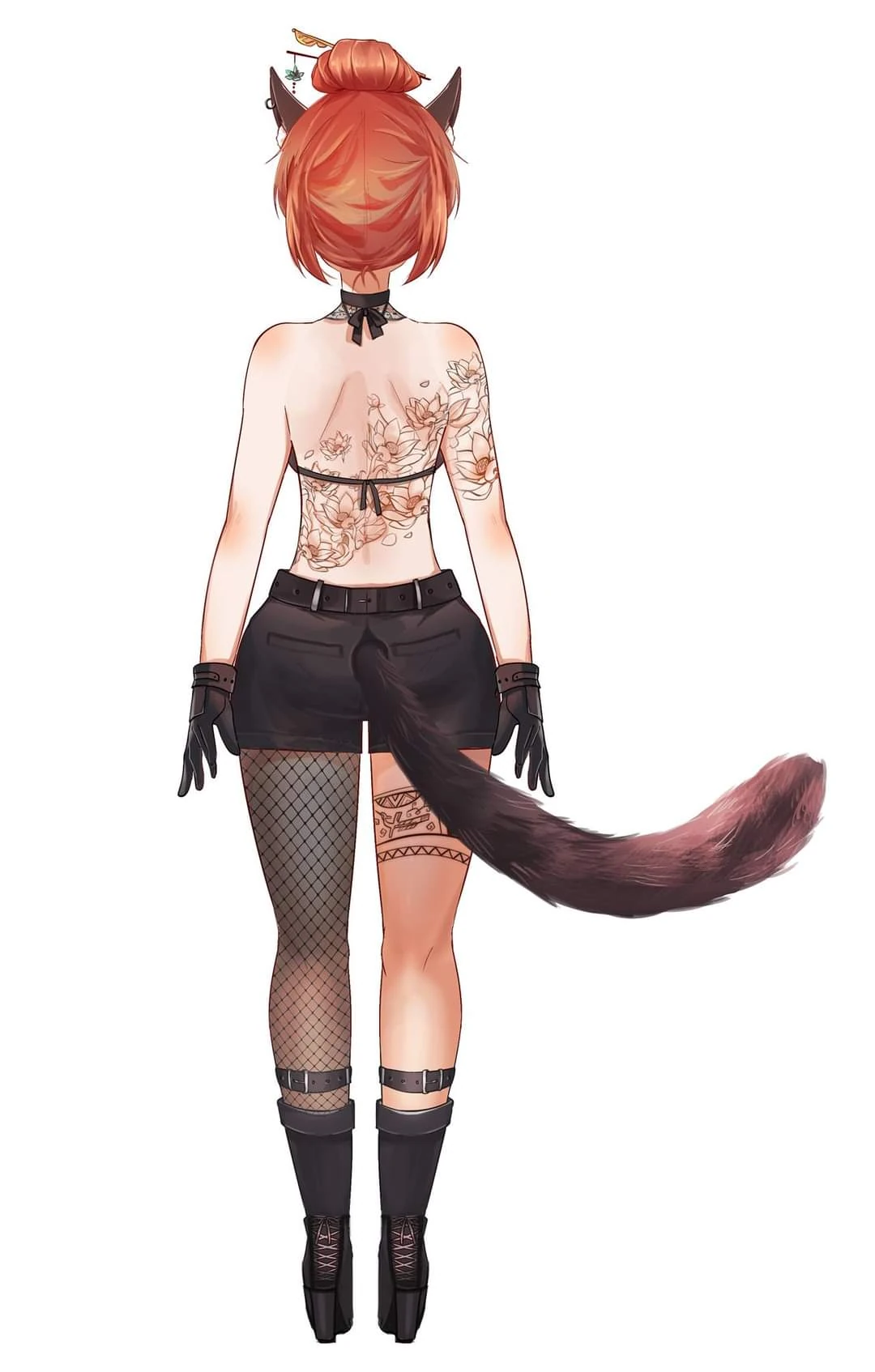 Gin's 2nd outfit without jacket (Back)