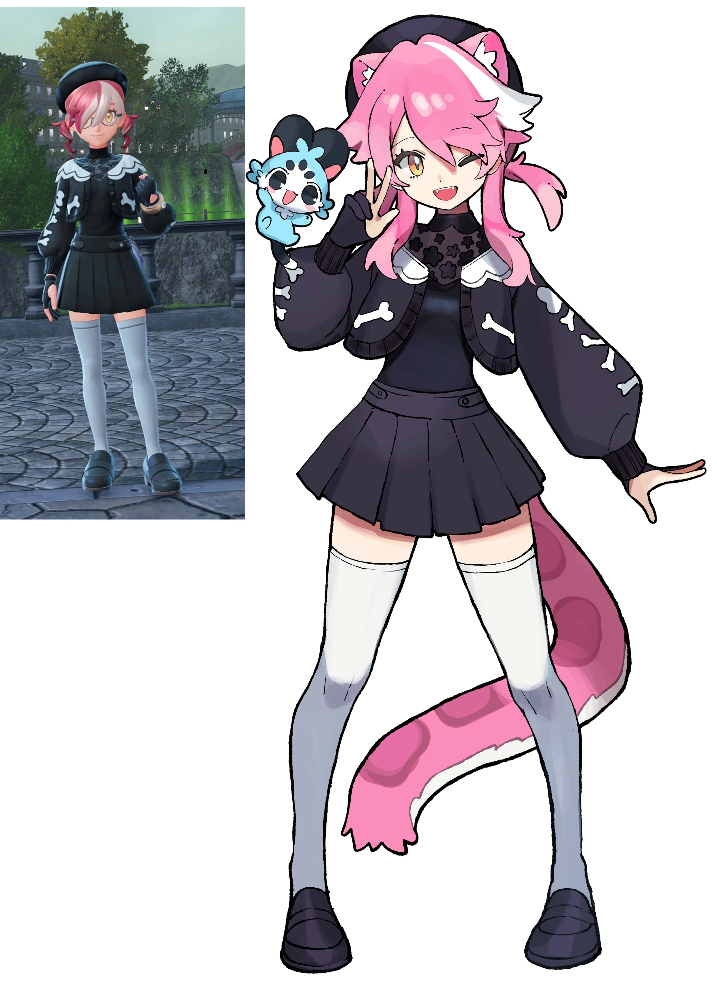 Raora's character outfit in Pokemon