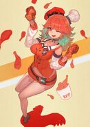 by lack