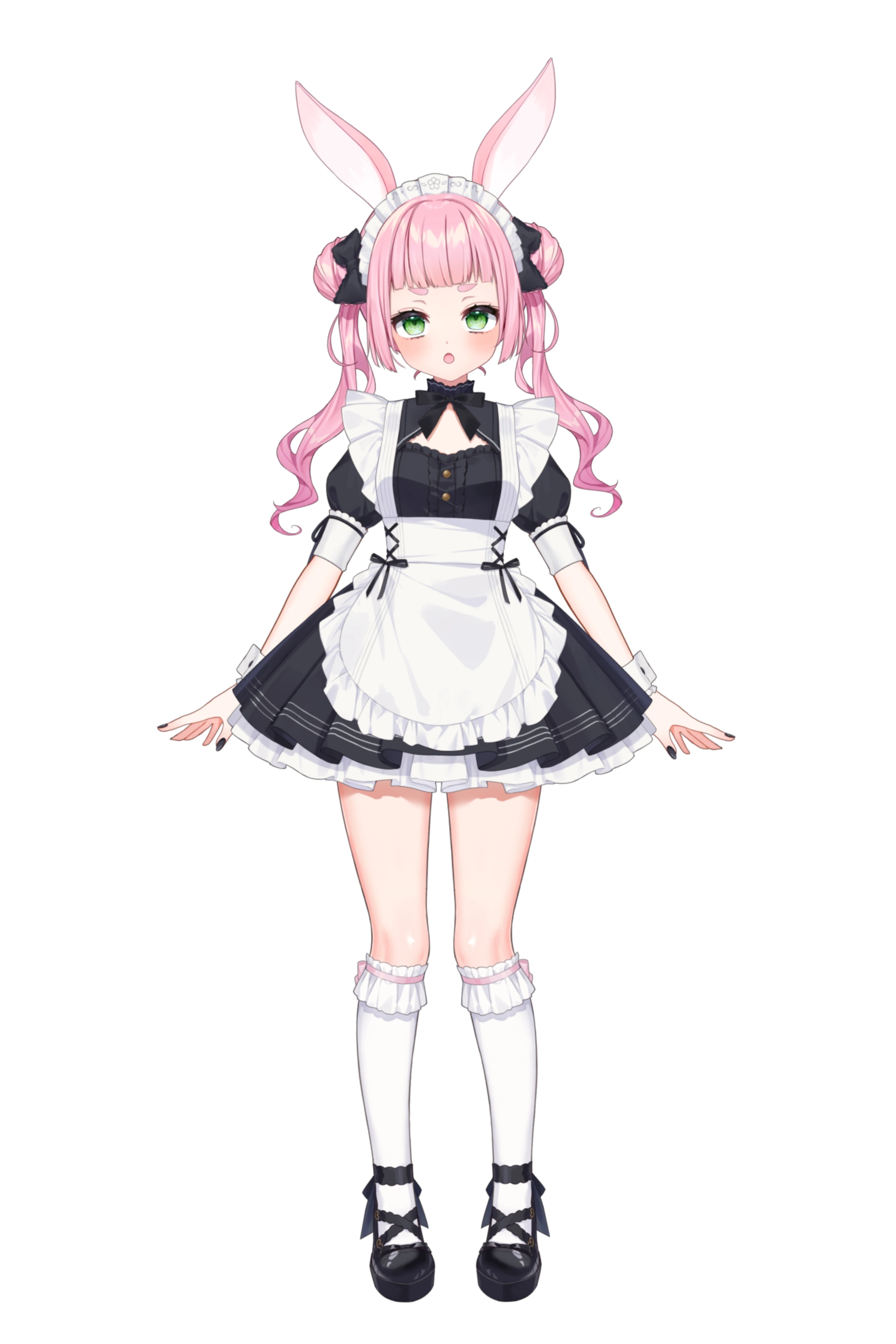 8th 2D Costume (Uniform/Maid/Nun) Key Visual