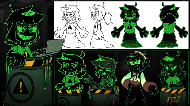 Sheet of Phi in different art-styles