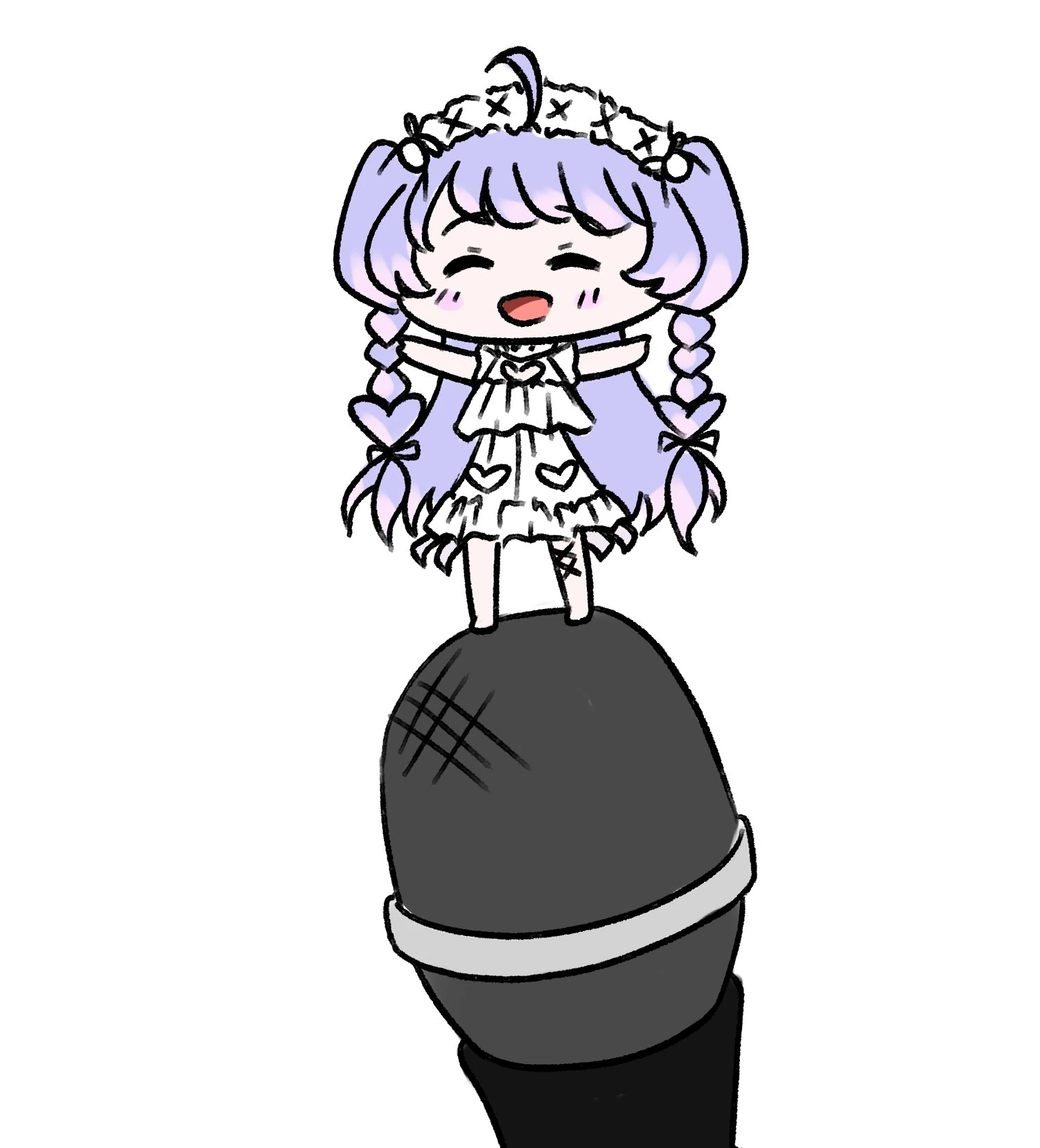 "Tiny Ami is ready for karaoke"
