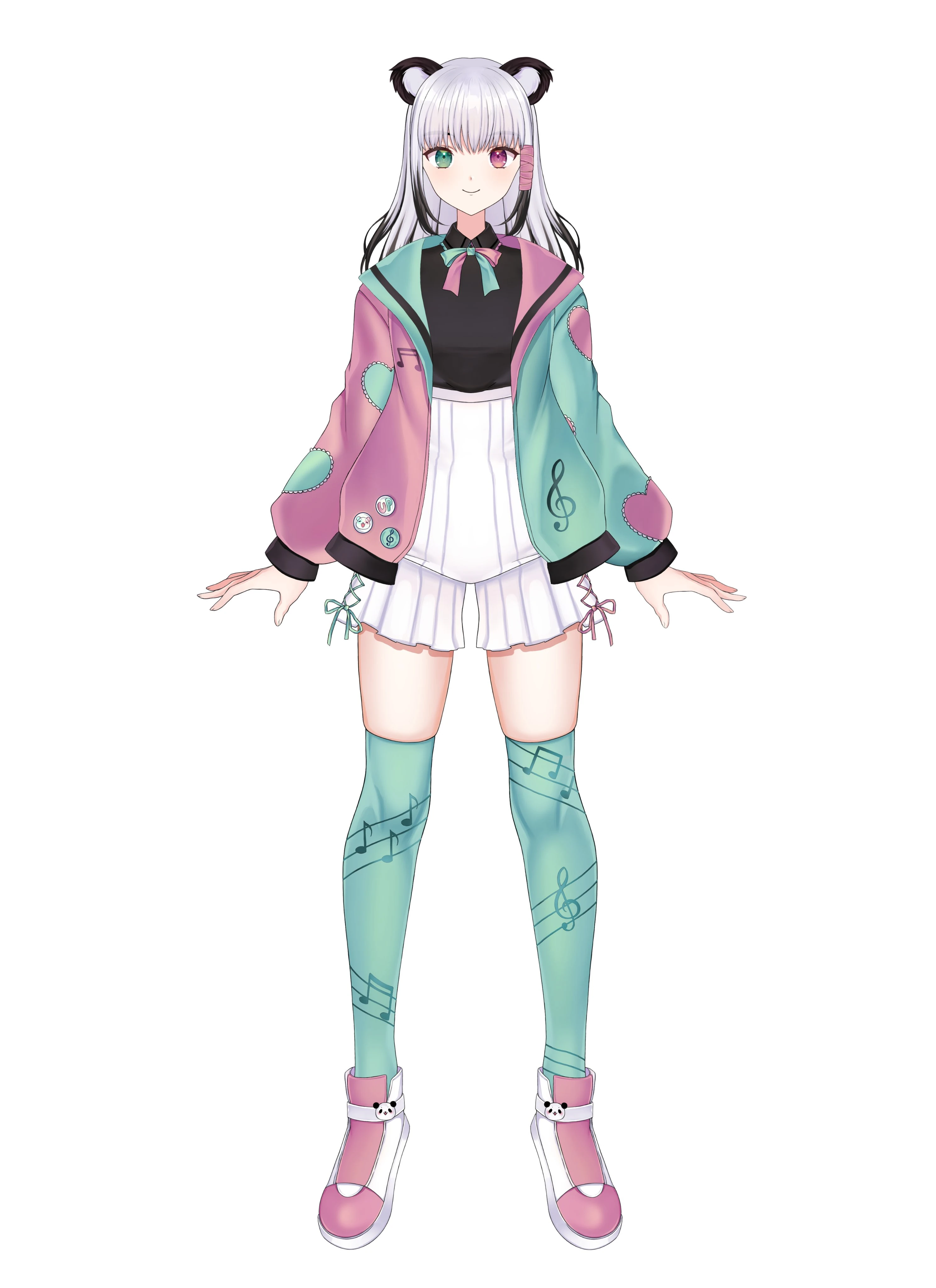Without hat + coat