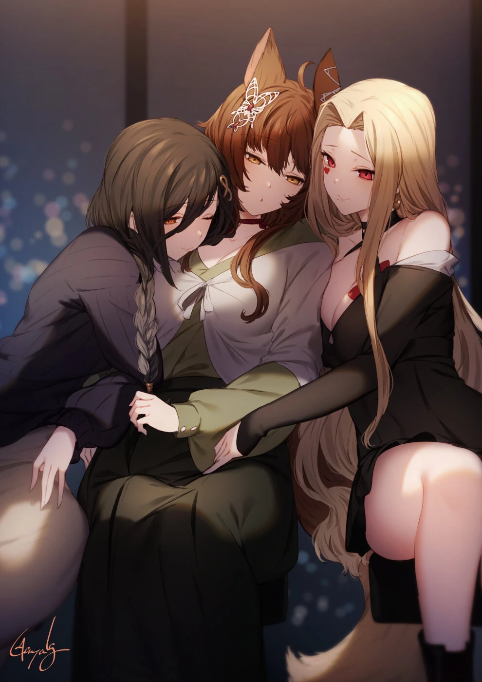 Flutoi Year-End Party Illustration<br>by Genyaki