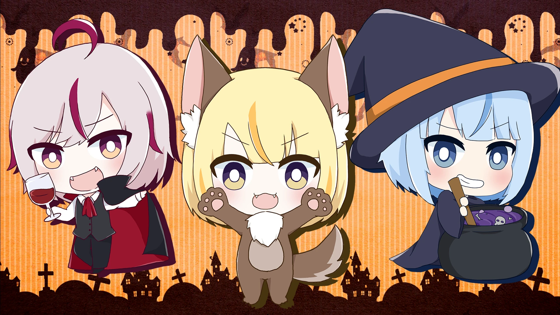 Date+Links! Gen3 Halloween with Komiya Rea and Sirase Suina