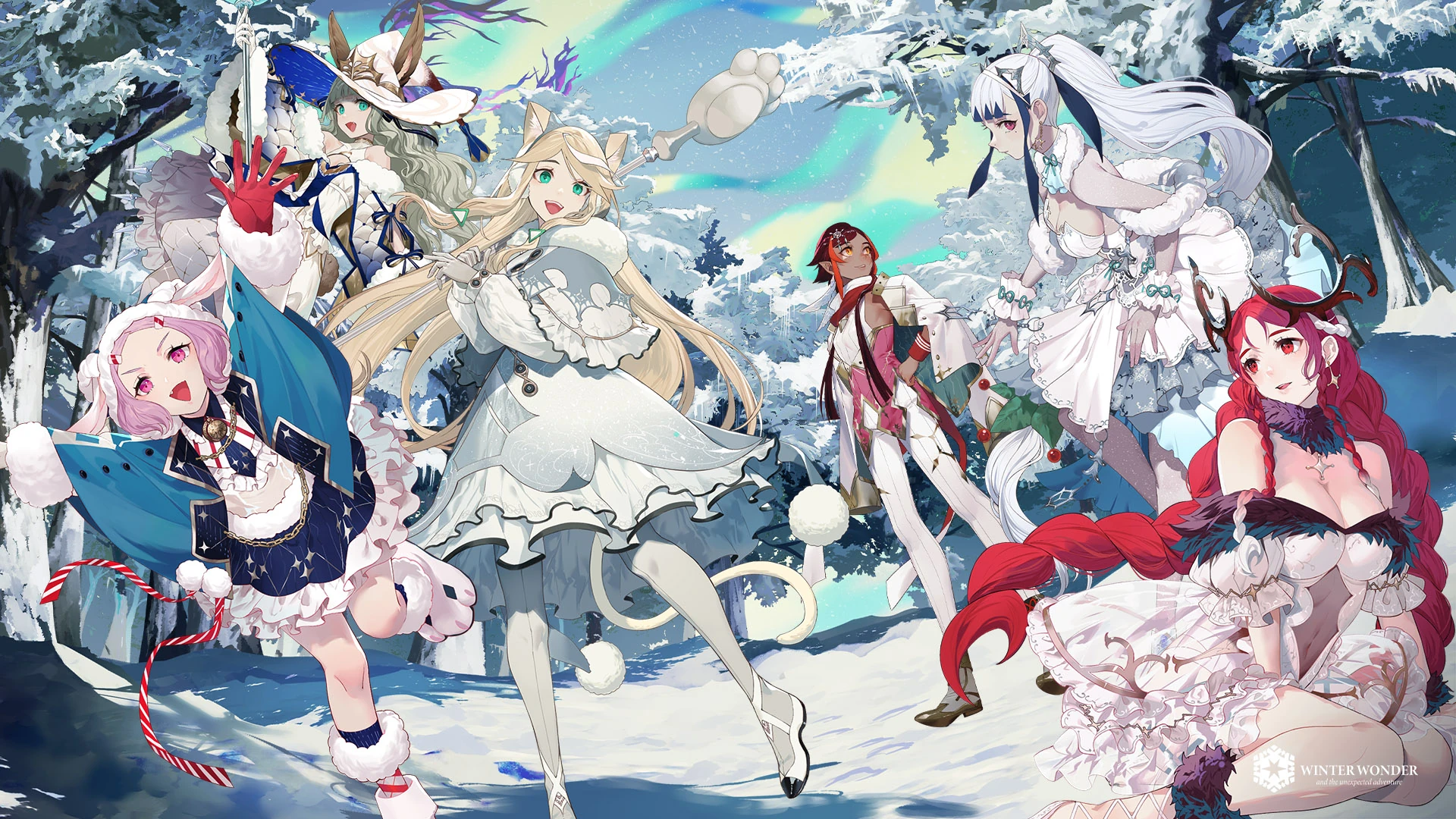 Winter Wonder PC Wallpaper with All members