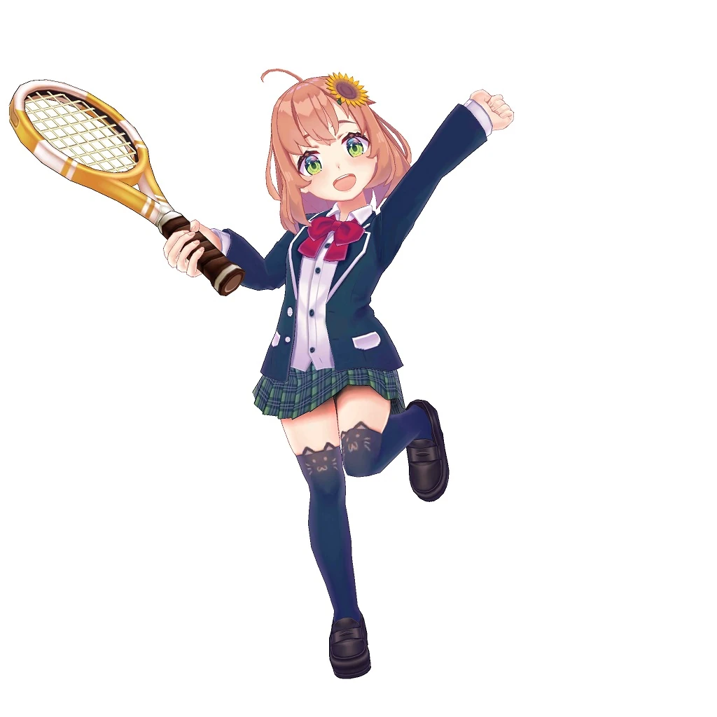 White Cat Tennis Render