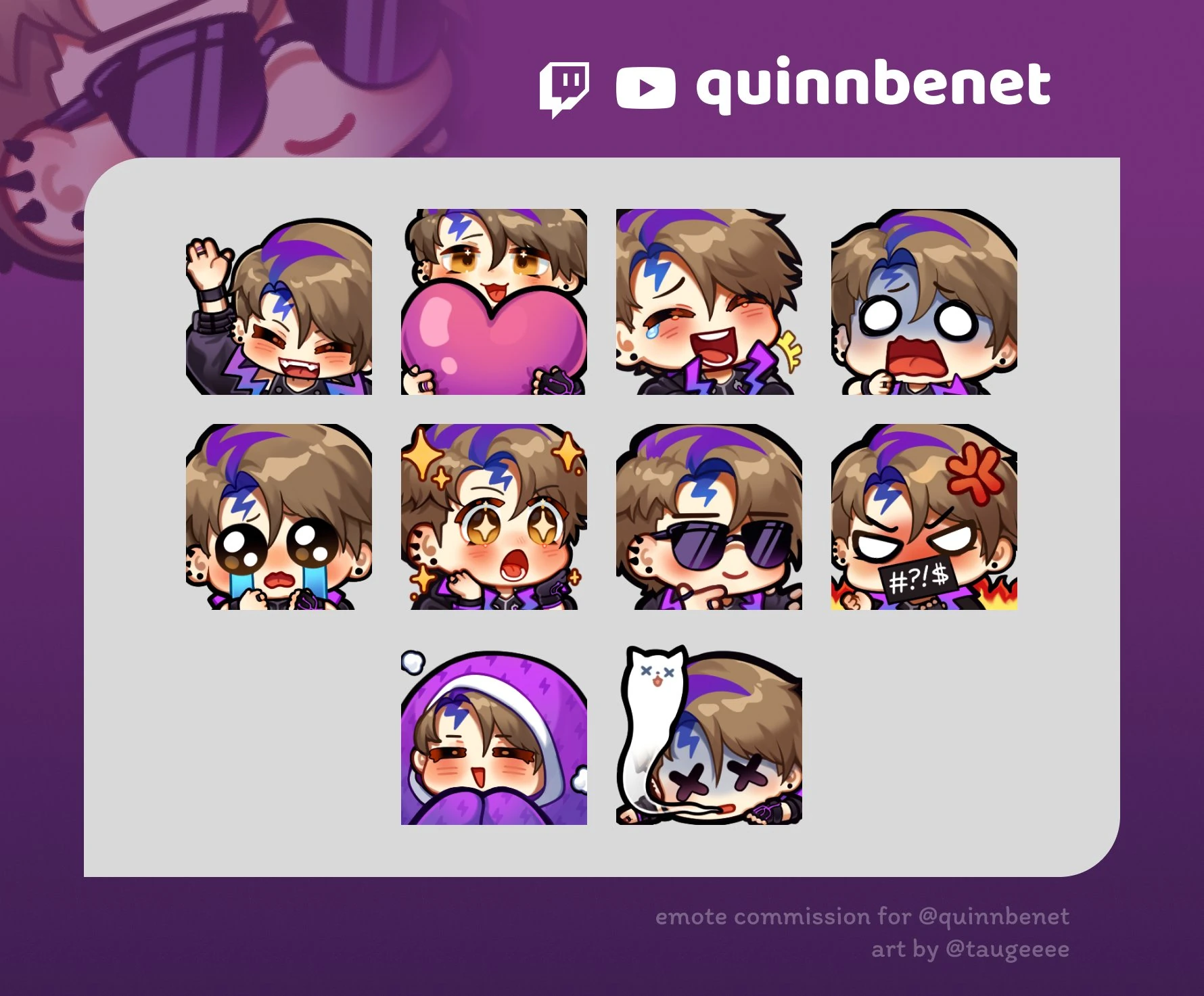 Twitch Emotes by Taugeeee