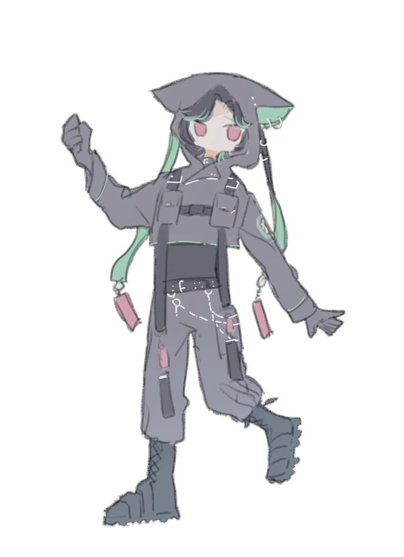 by V