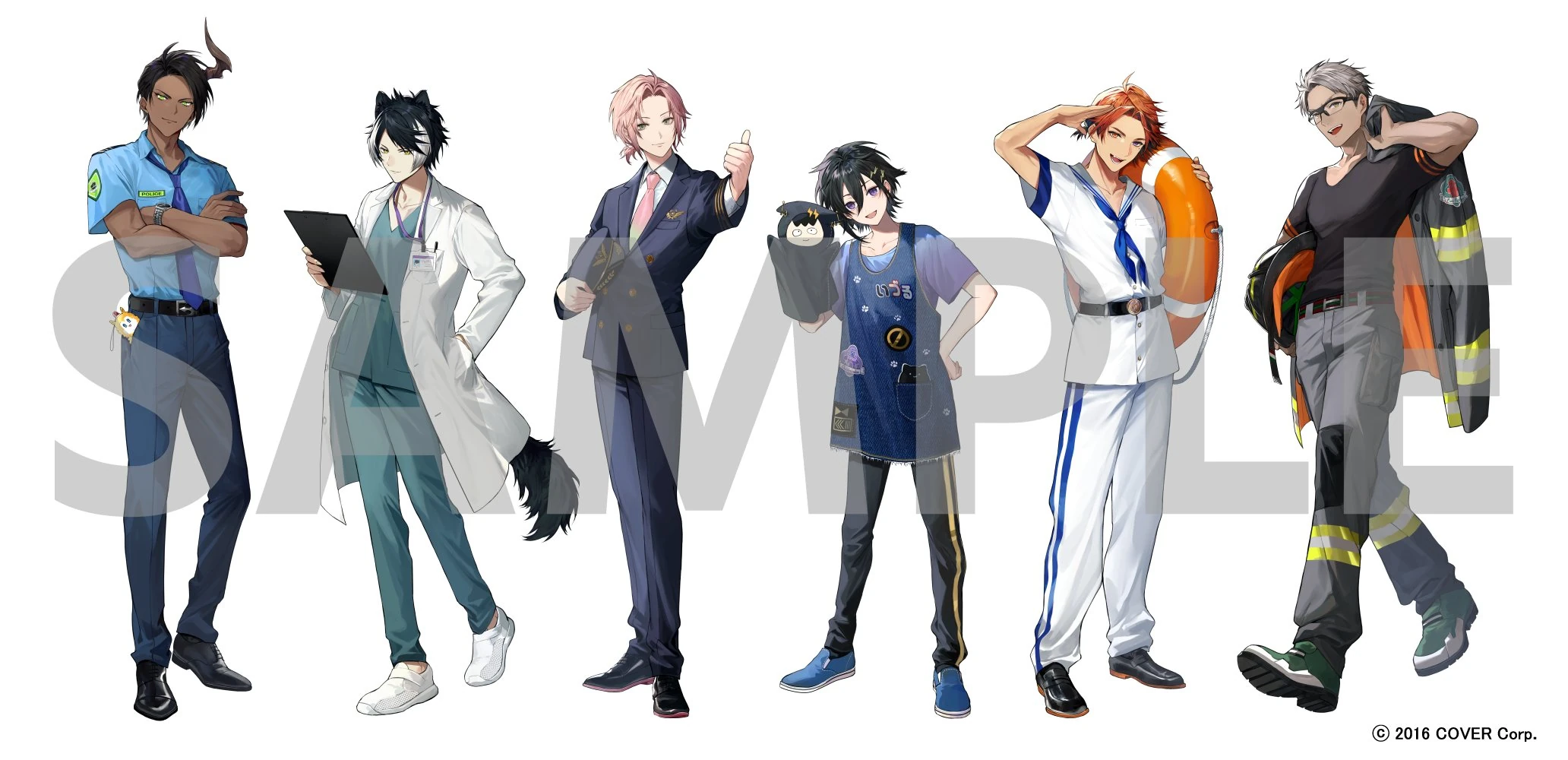 AGF2024 HOLOSTARS Town Illustration<br>by Bodax
