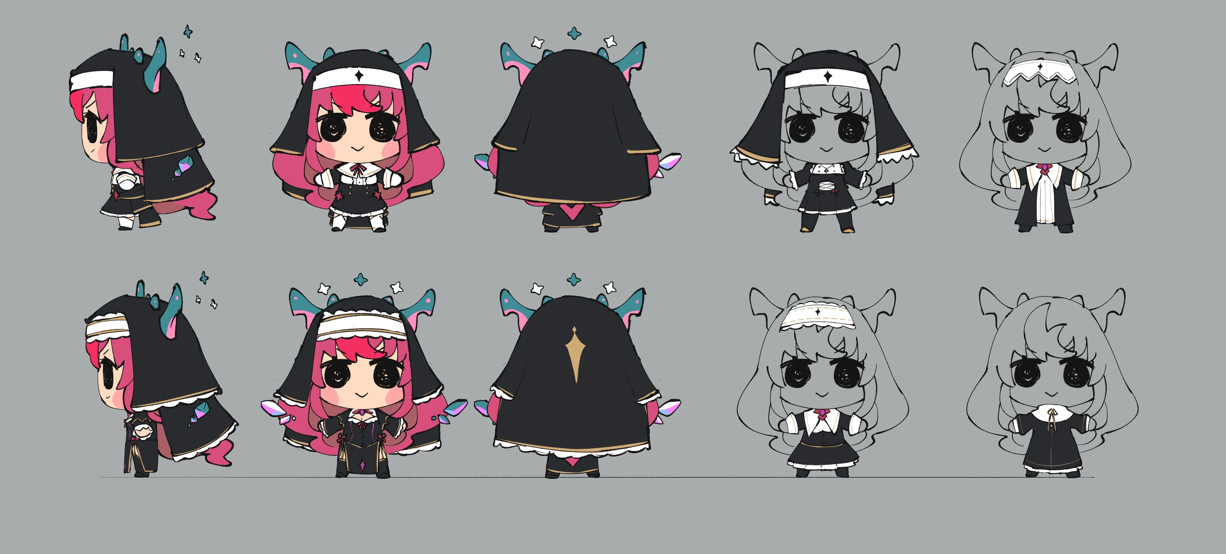 Beeg Smol Halloween Costume Concept Illustration by Zania
