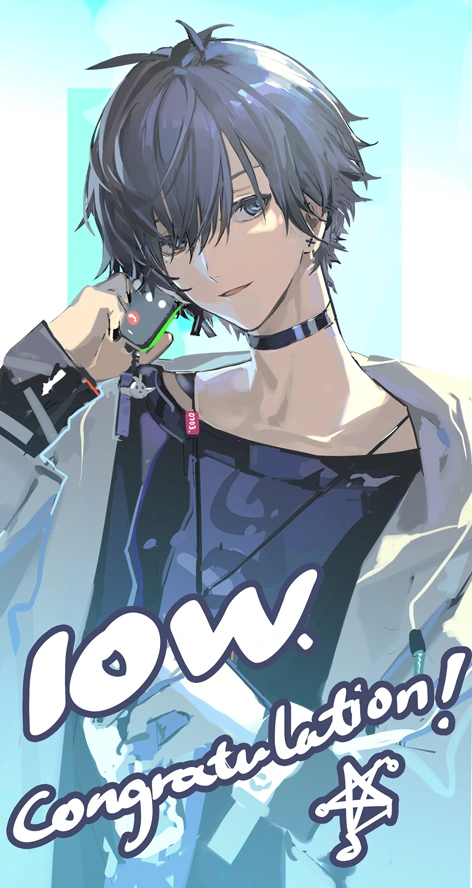 100,000 bilibili followers illustration from umo_yszx