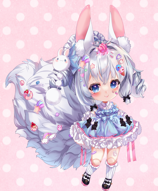 Bunny Pyon Kawaii Face (Pink)