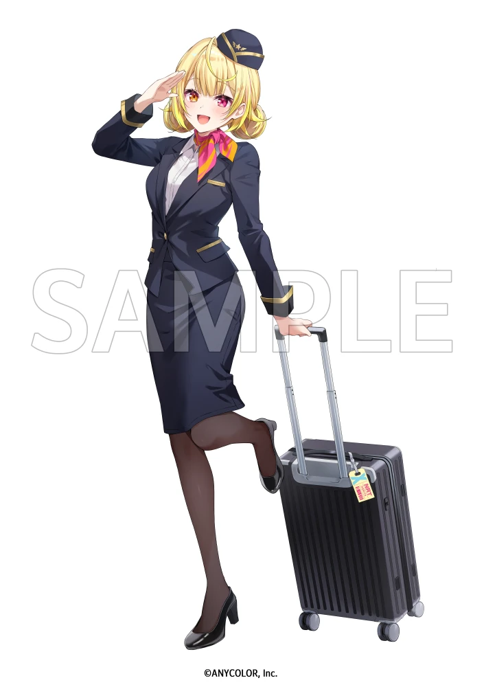 NIJISANJI Narita International Airport Collaboration Key Visual Illustration by Nakamura