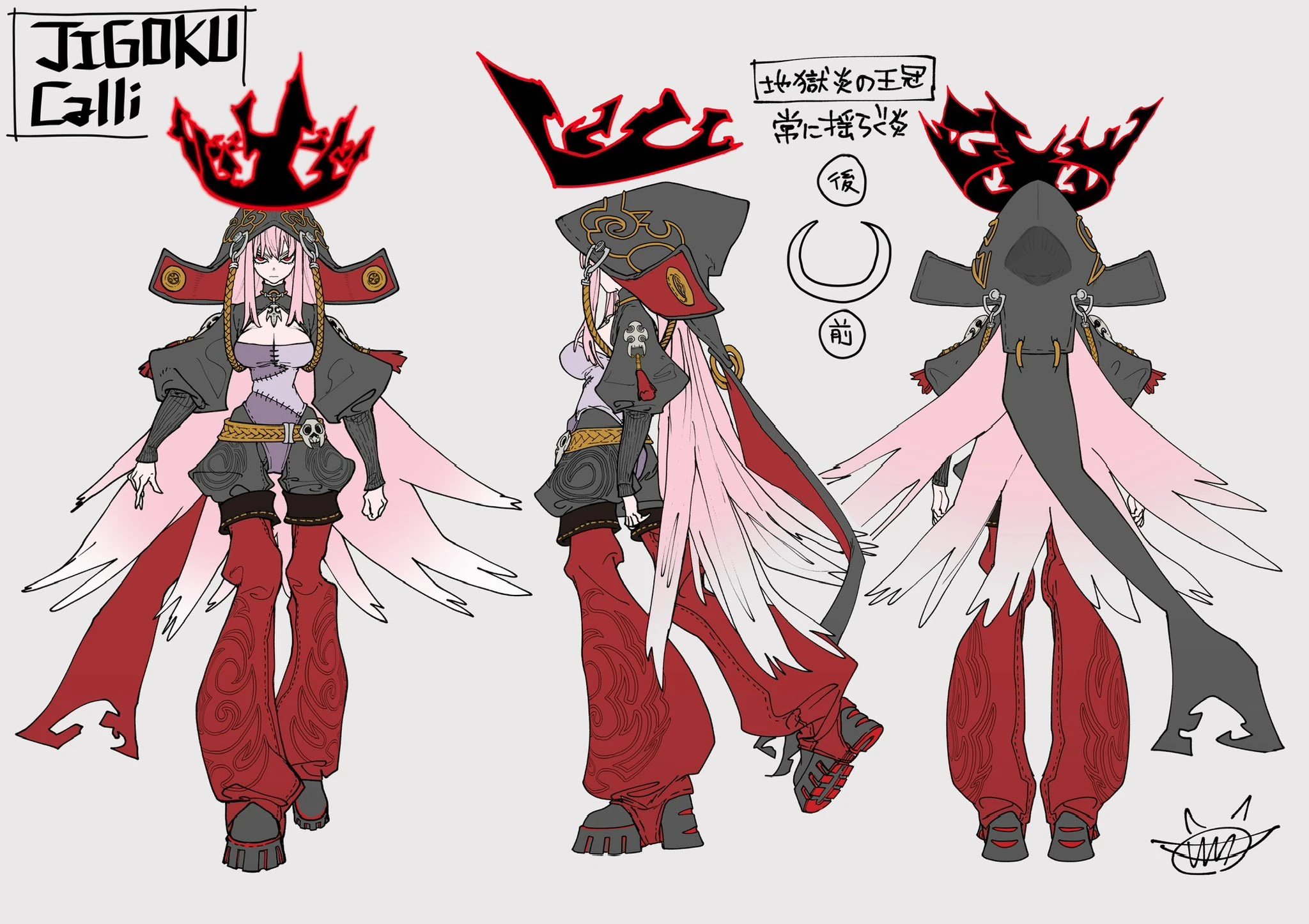 JIGOKU 6 Design Concept Illustration by KEI URANA