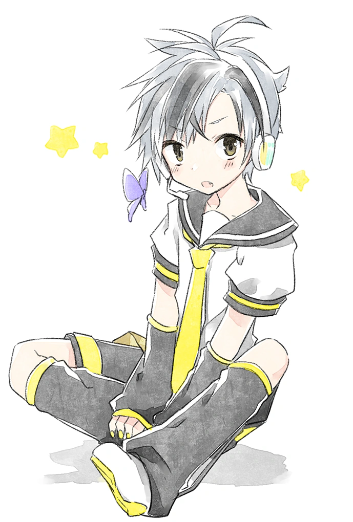 Suzuki Masaru in Kagamine Len's Outfit<br>by Kamiyoshi Rika