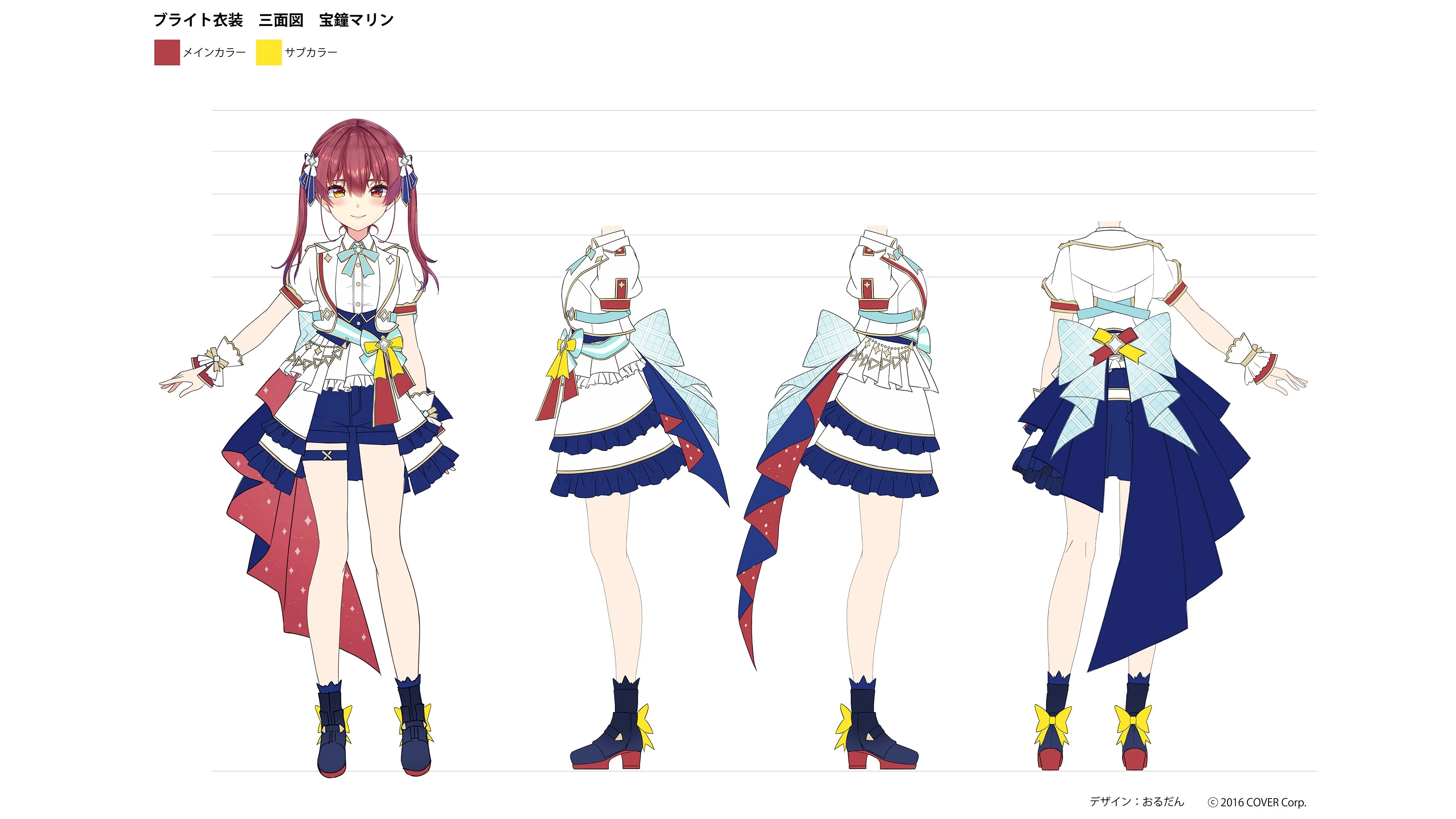 hololive 4th fes. 3D Idol Costume Concept Illustration by Ordan