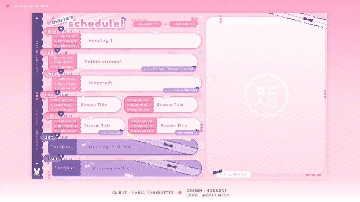 Schedule Design by sae