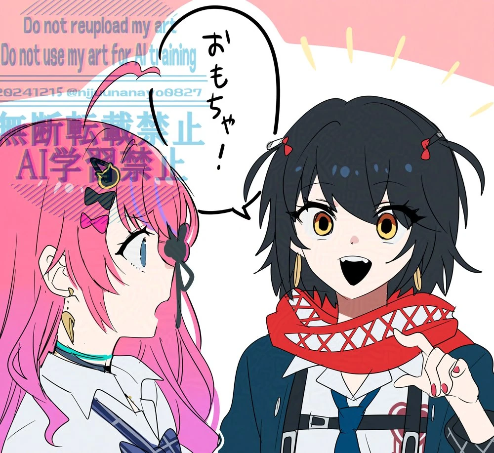 Mashiro Meme and Kuramochi Meruto<br>by Ninahachi
