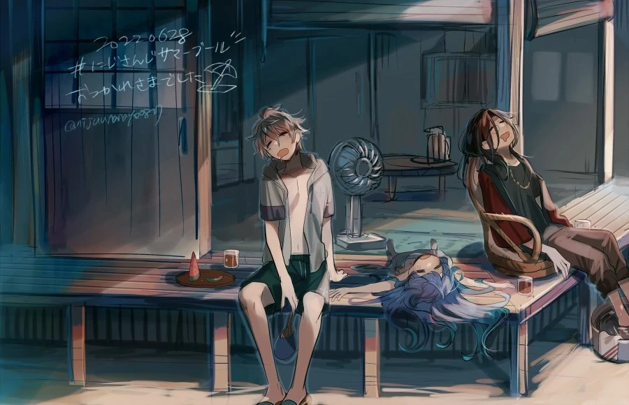 NIJISANJI Summer Pool 2022 Illustration<br>by Ninahachi