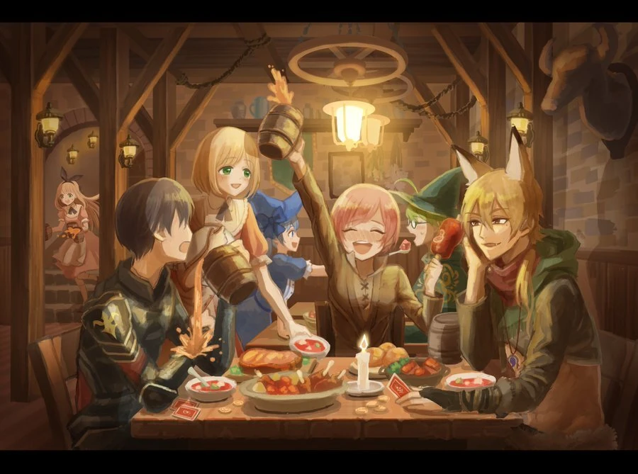 NIJISANJI Western Fantasy World Illustration<br>by Yamanawosuke