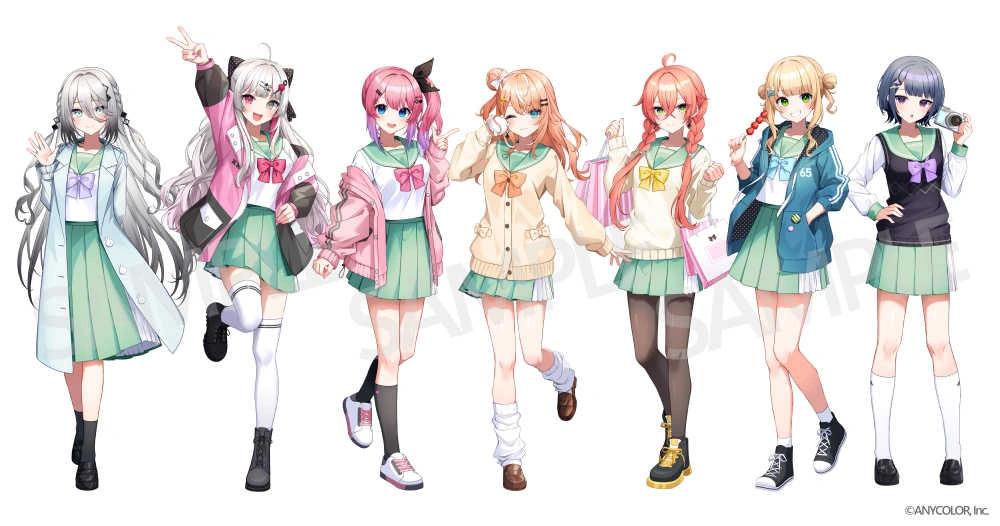 NIJISANJI Spring Party in Tokyo Dome City Attractions Goods Illustration by Goroo