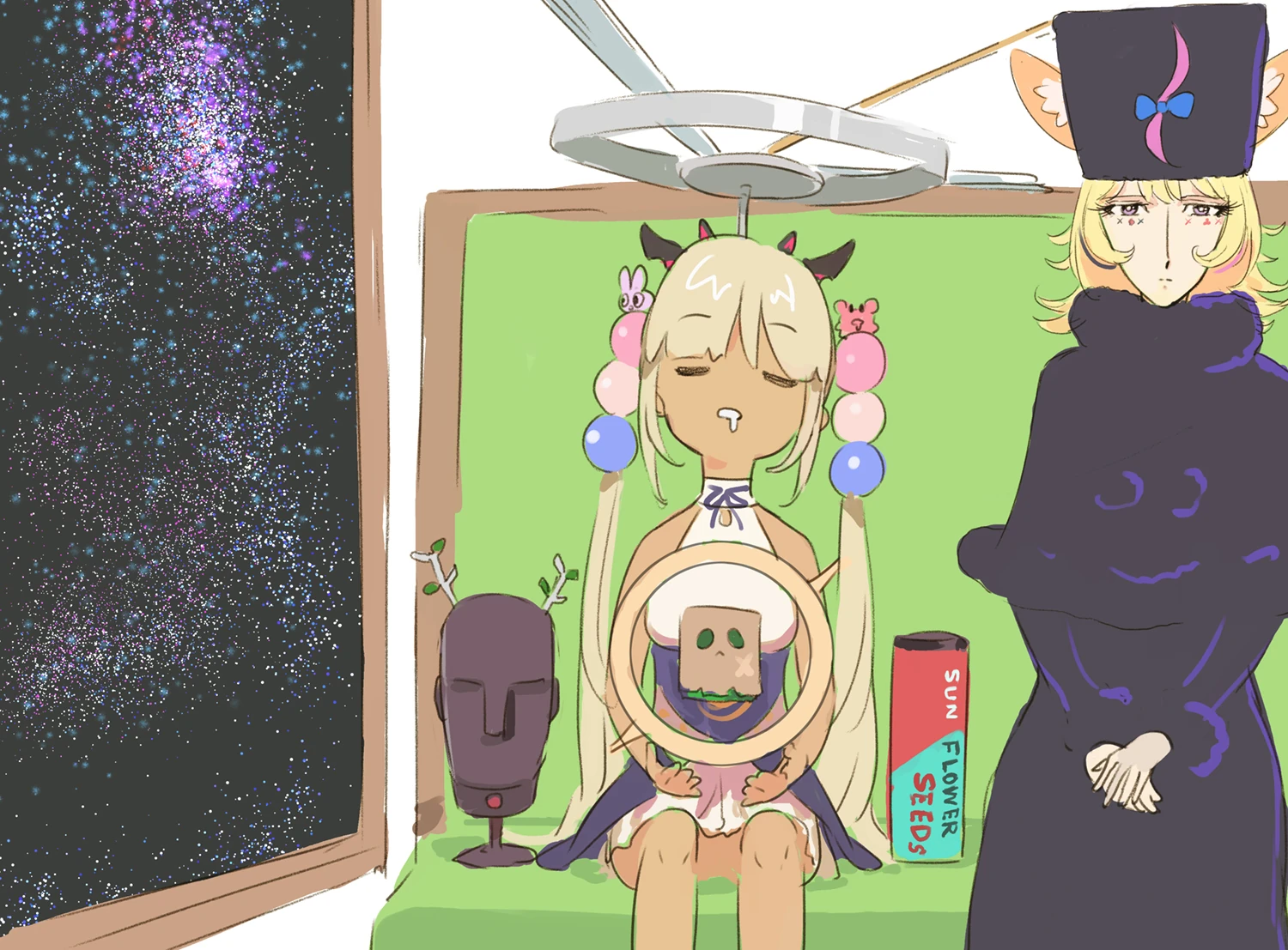 On the train with Sana<br>by pako