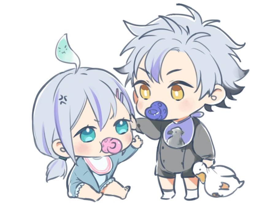 LiKaRuZ and Himegi Michika by [https://twitter.com/byakuya9931/status/1652157399162310656 BYA]