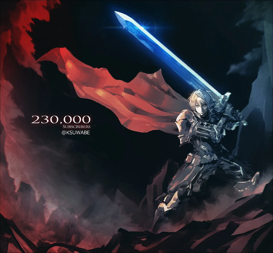 230,000 Subscribers Illustration<br>by K-SUWABE