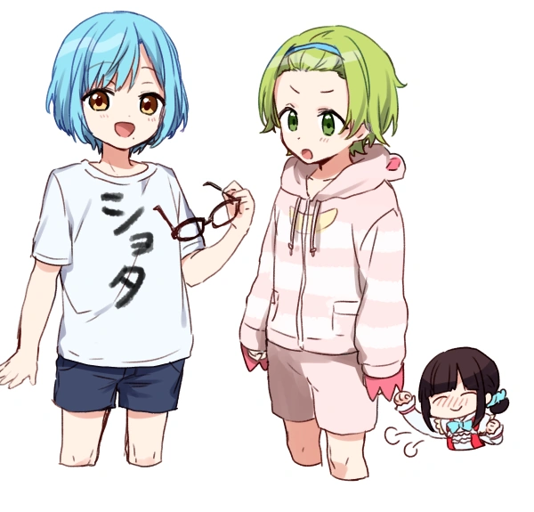 Moira, Morinaka Kazaki, and Suzuka Utako<br>by Yamabukiiro