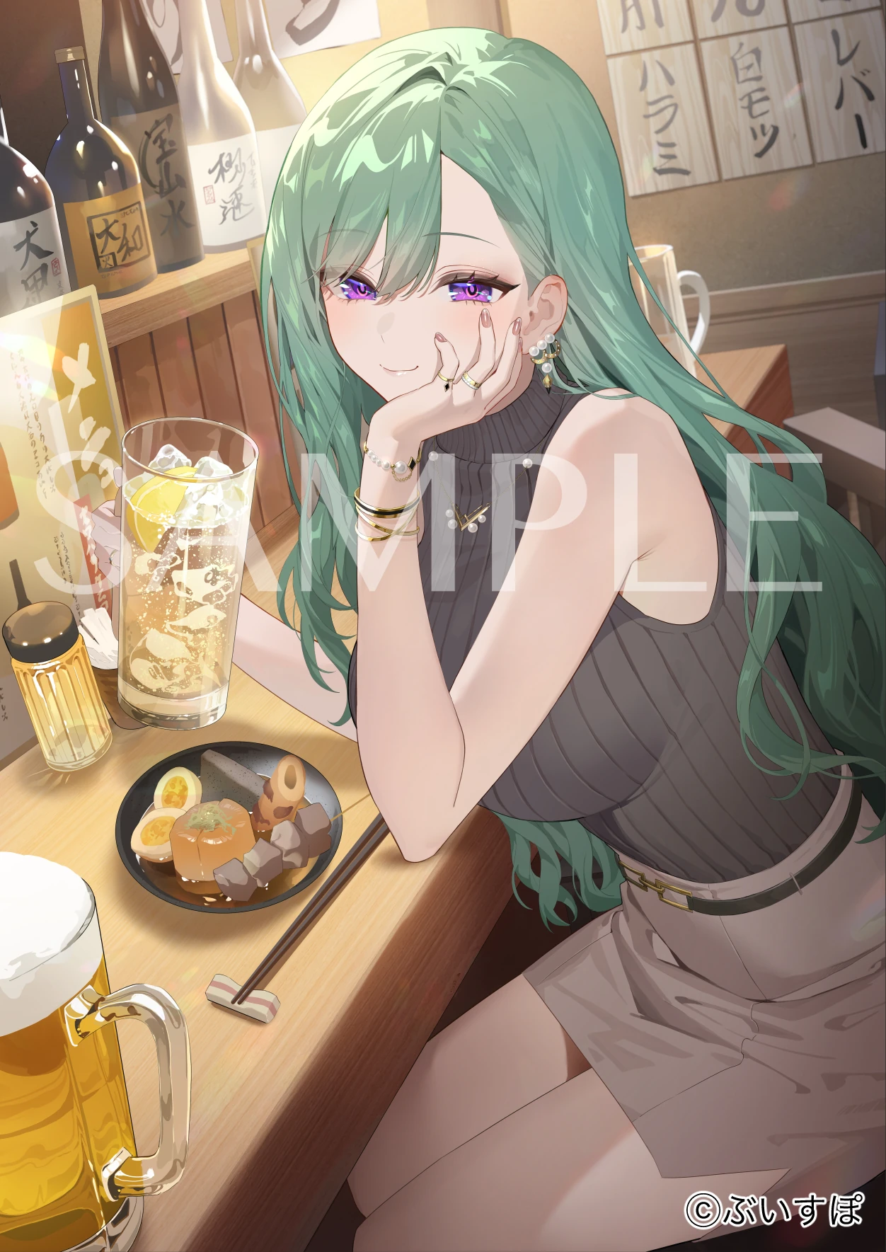 5th Anniversary Noren Curtain, Can Badge, Bamboo Fan, and Postcard<br>by [https://twitter.com/teffish/status/2044704317203271841 teffish]