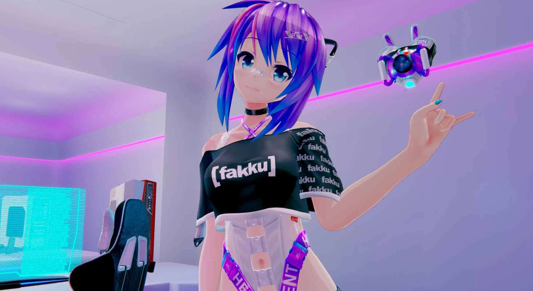 Melody's fakku shirt and first twitch stream