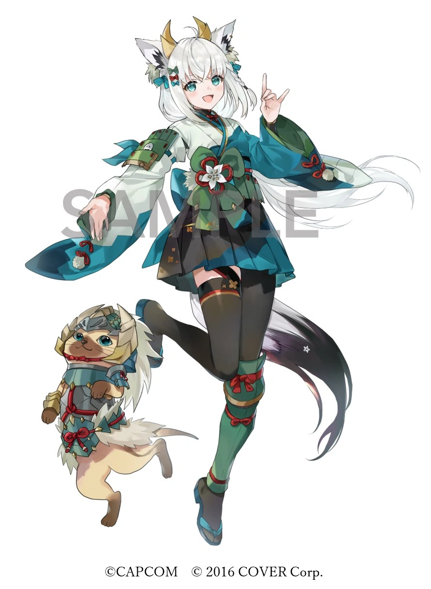 From Monster Hunter x hololive Collaboration Illustration<br>by Soraneko Hino