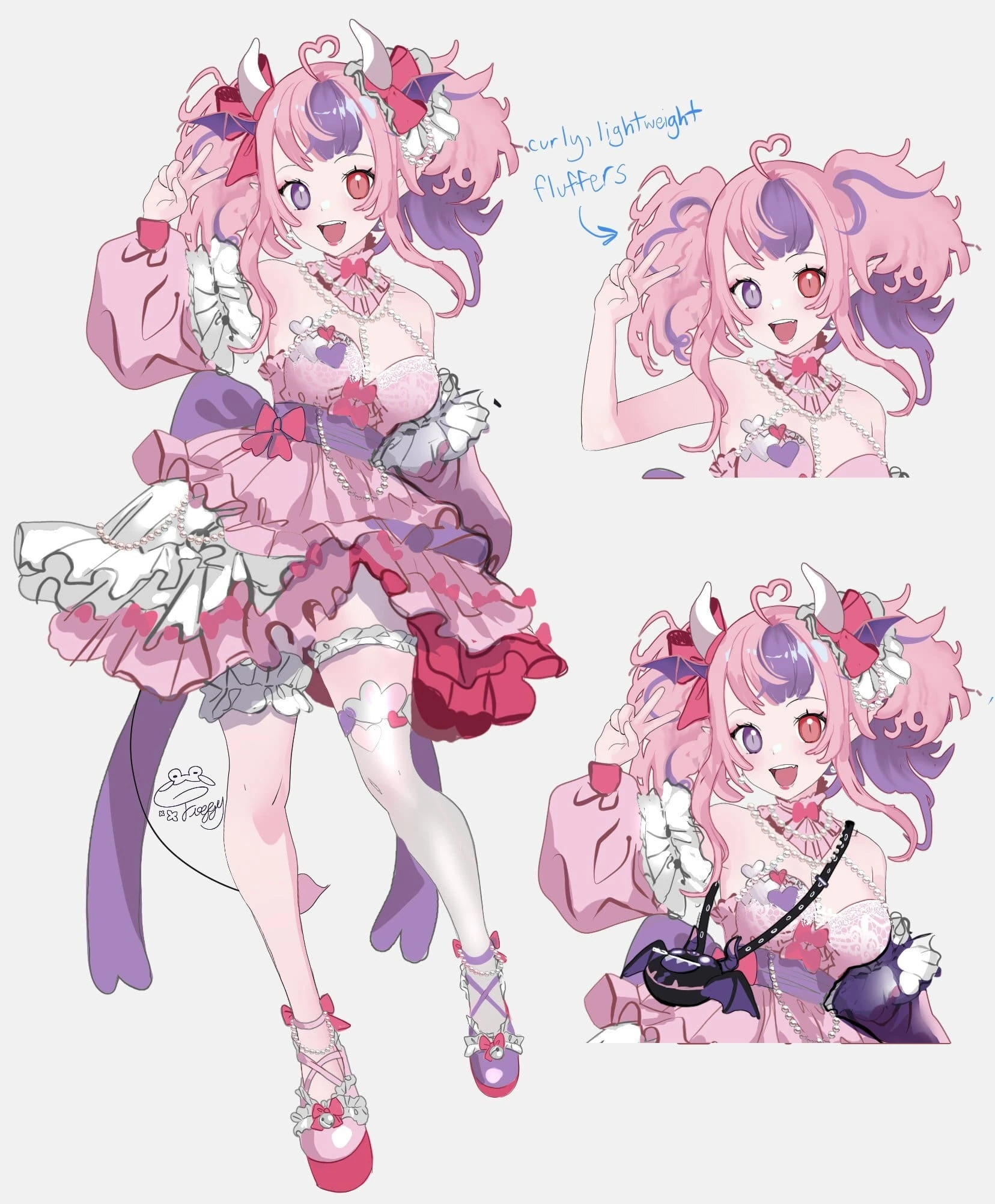 Ironmouse Cotton Candy Concept Art by Froggy