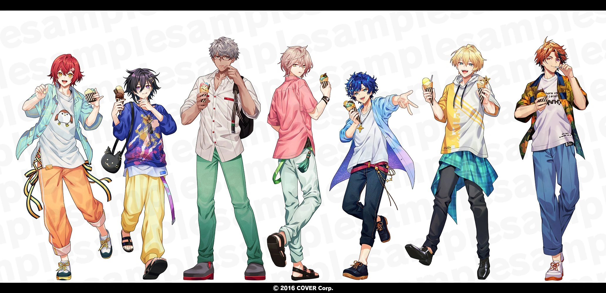 HOLOSTARS Summer Goods Illustration by Izuji