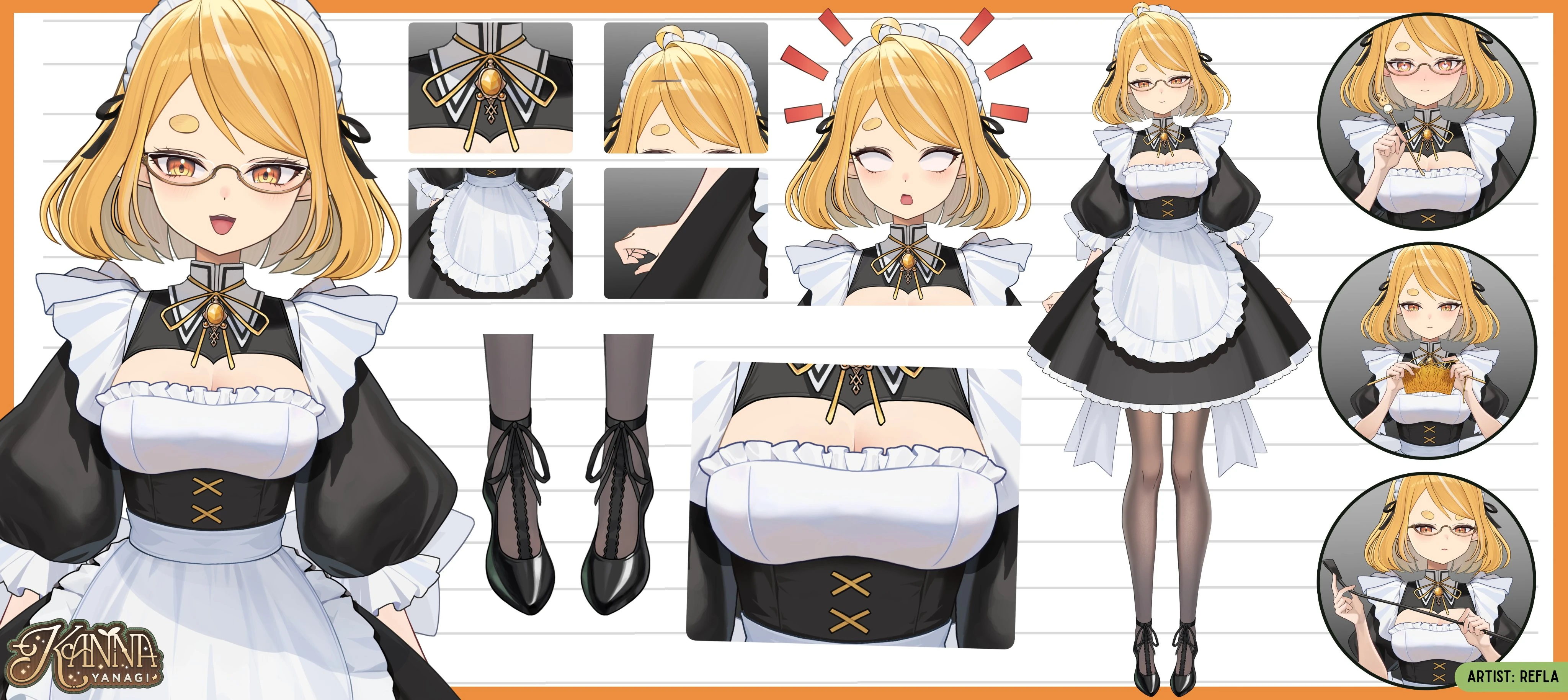 Victorian (Maid) reference sheet